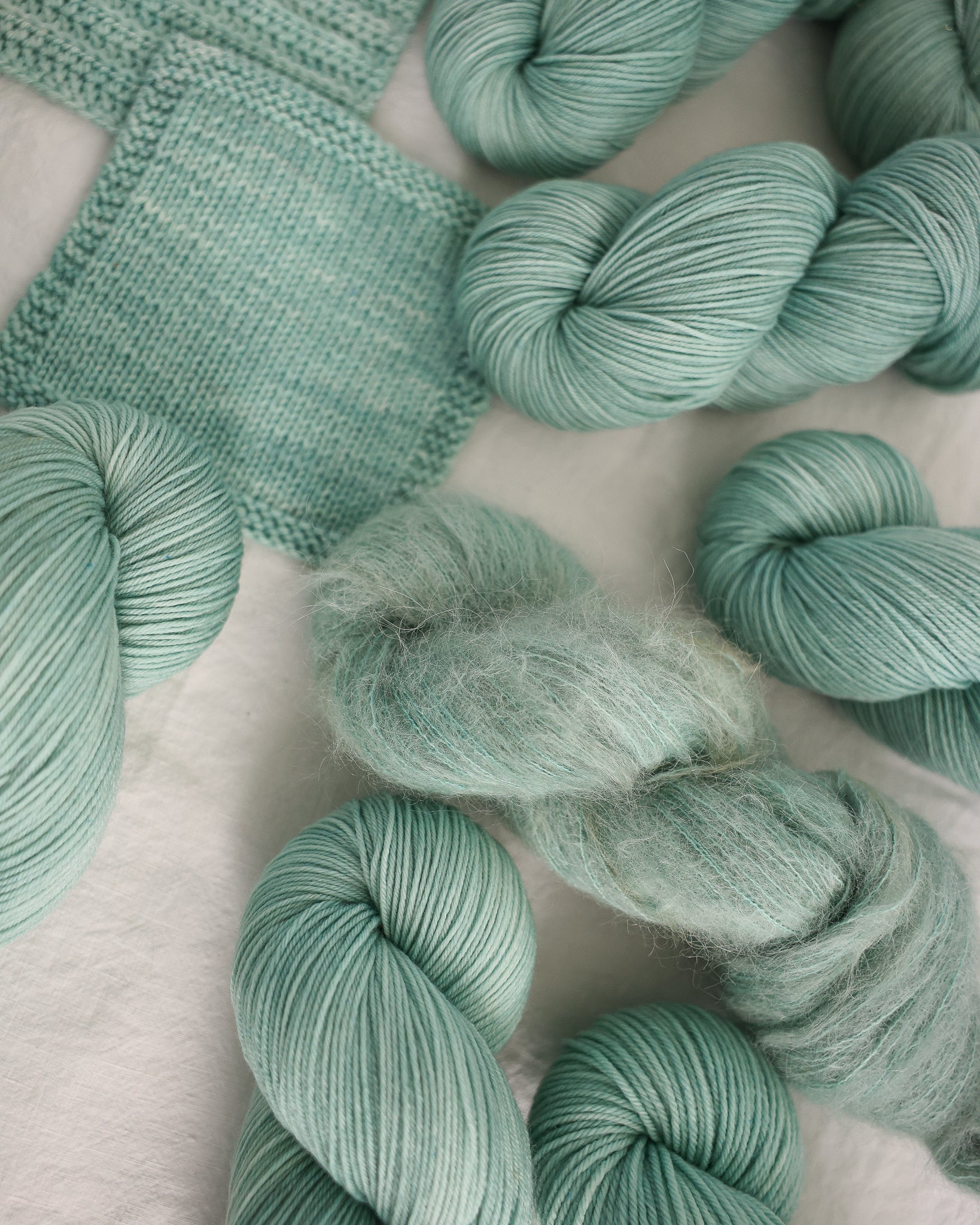 Snowdrift - Ruby and Roses Yarn - Hand Dyed Yarn