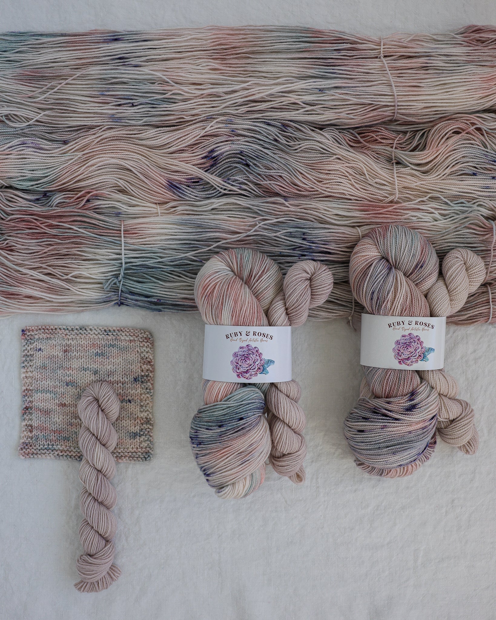 Stick Season - Sock Set - Ruby and Roses Yarn - Hand Dyed Yarn