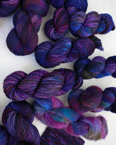 Stormy Shore - Ruby and Roses Yarn - Hand Dyed Yarn