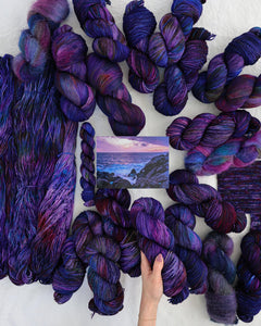 Stormy Shore - Ruby and Roses Yarn - Hand Dyed Yarn