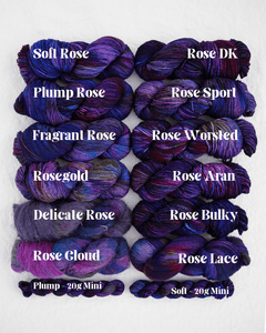 Stormy Shore - Ruby and Roses Yarn - Hand Dyed Yarn