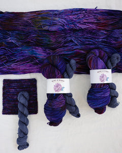 Stormy Shore - Sock Set - Ruby and Roses Yarn - Hand Dyed Yarn