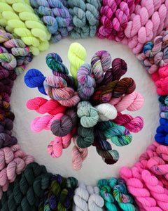 Storyboard Minis Collection - Ruby and Roses Yarn - Hand Dyed Yarn
