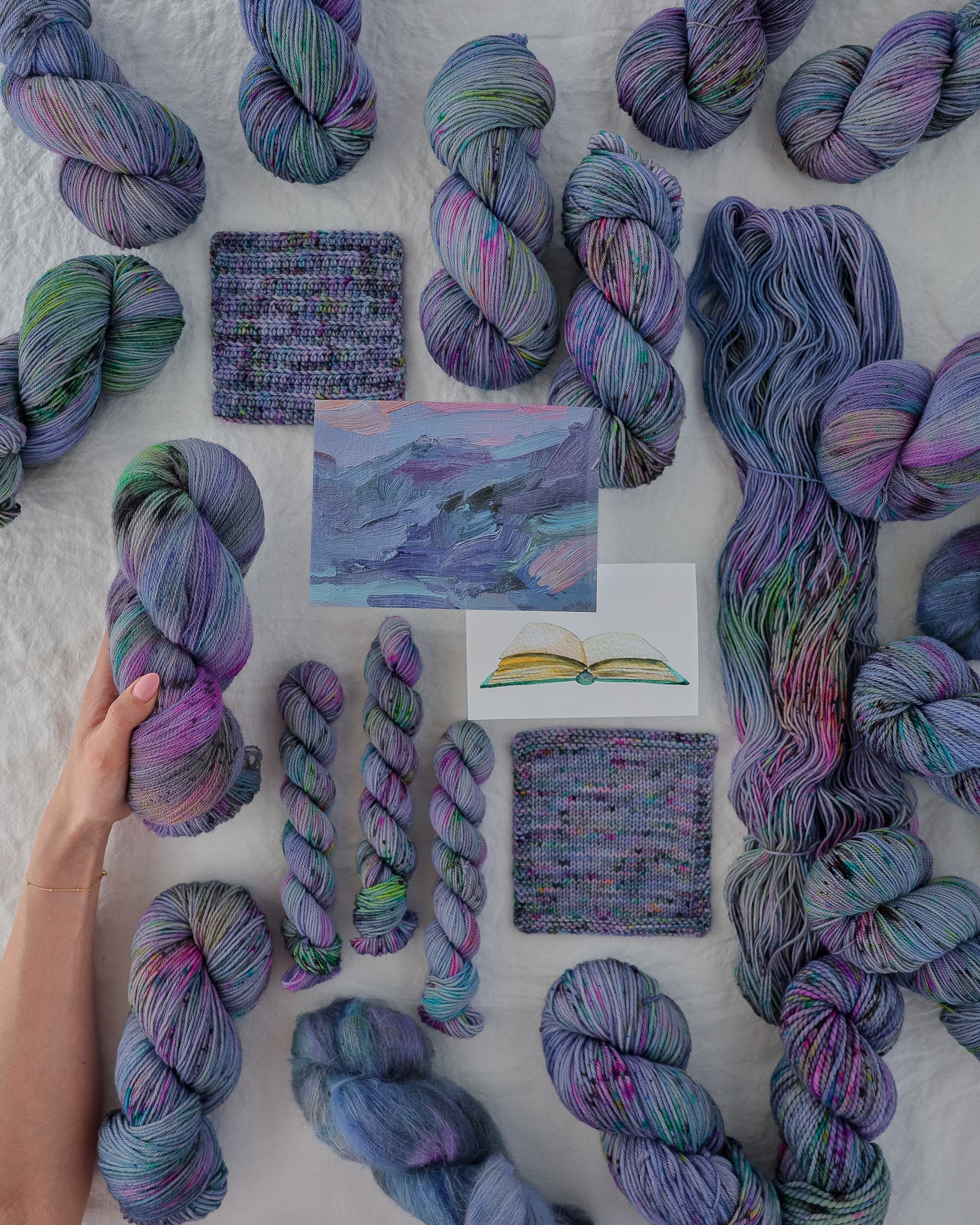 Storyteller - Ruby and Roses Yarn - Hand Dyed Yarn