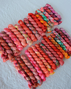 Tangerine | Month 4 - COLOR WHEEL CLUB - Ruby and Roses Yarn - Hand Dyed Yarn