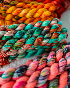 Tangerine | Month 4 - COLOR WHEEL CLUB - Ruby and Roses Yarn - Hand Dyed Yarn