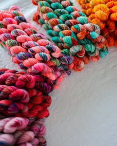Tangerine | Month 4 - COLOR WHEEL CLUB - Ruby and Roses Yarn - Hand Dyed Yarn