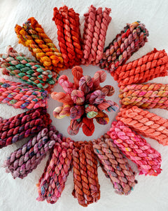 Tangerine | Month 4 - COLOR WHEEL CLUB - Ruby and Roses Yarn - Hand Dyed Yarn