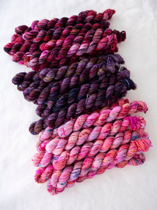 tea time - 10g minis collection - Ruby and Roses Yarn - Hand Dyed Yarn