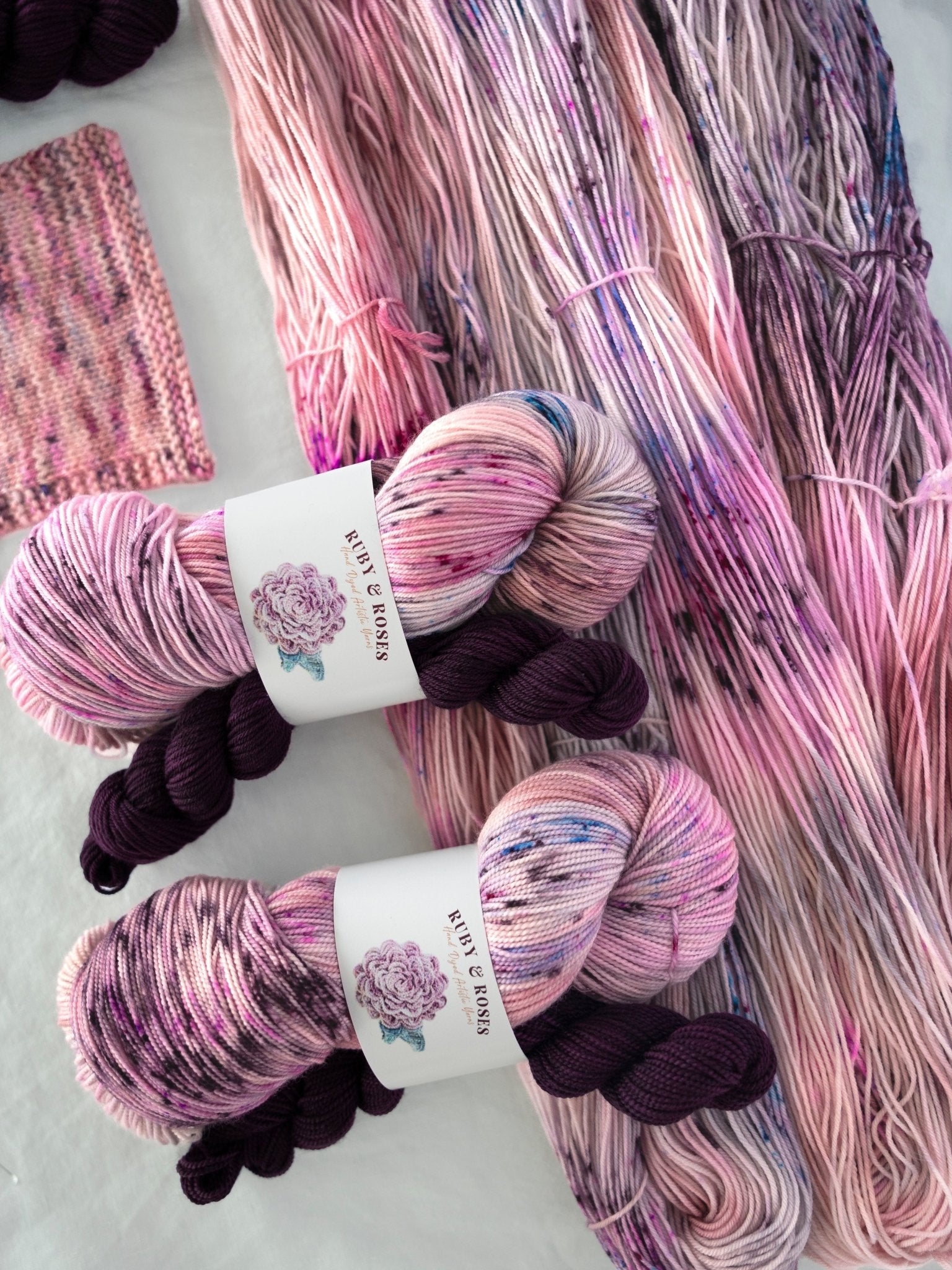 the business of life - sock set - Ruby and Roses Yarn - Hand Dyed Yarn