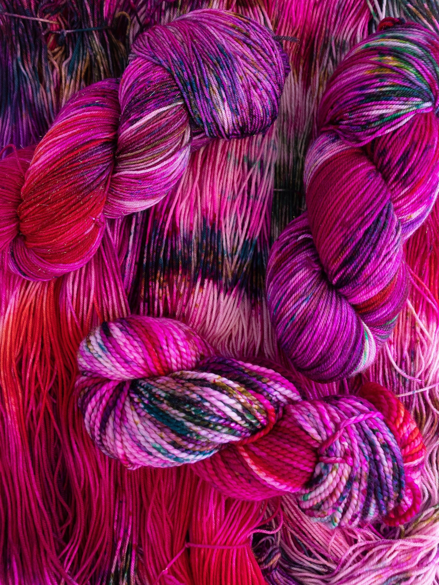 Thorned Beauty - Ruby and Roses Yarn - Hand Dyed Yarn