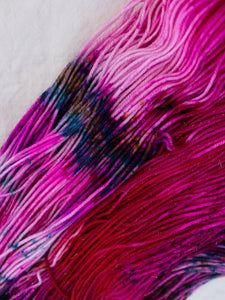 Thorned Beauty - Ruby and Roses Yarn - Hand Dyed Yarn