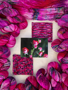 Thorned Beauty - Ruby and Roses Yarn - Hand Dyed Yarn