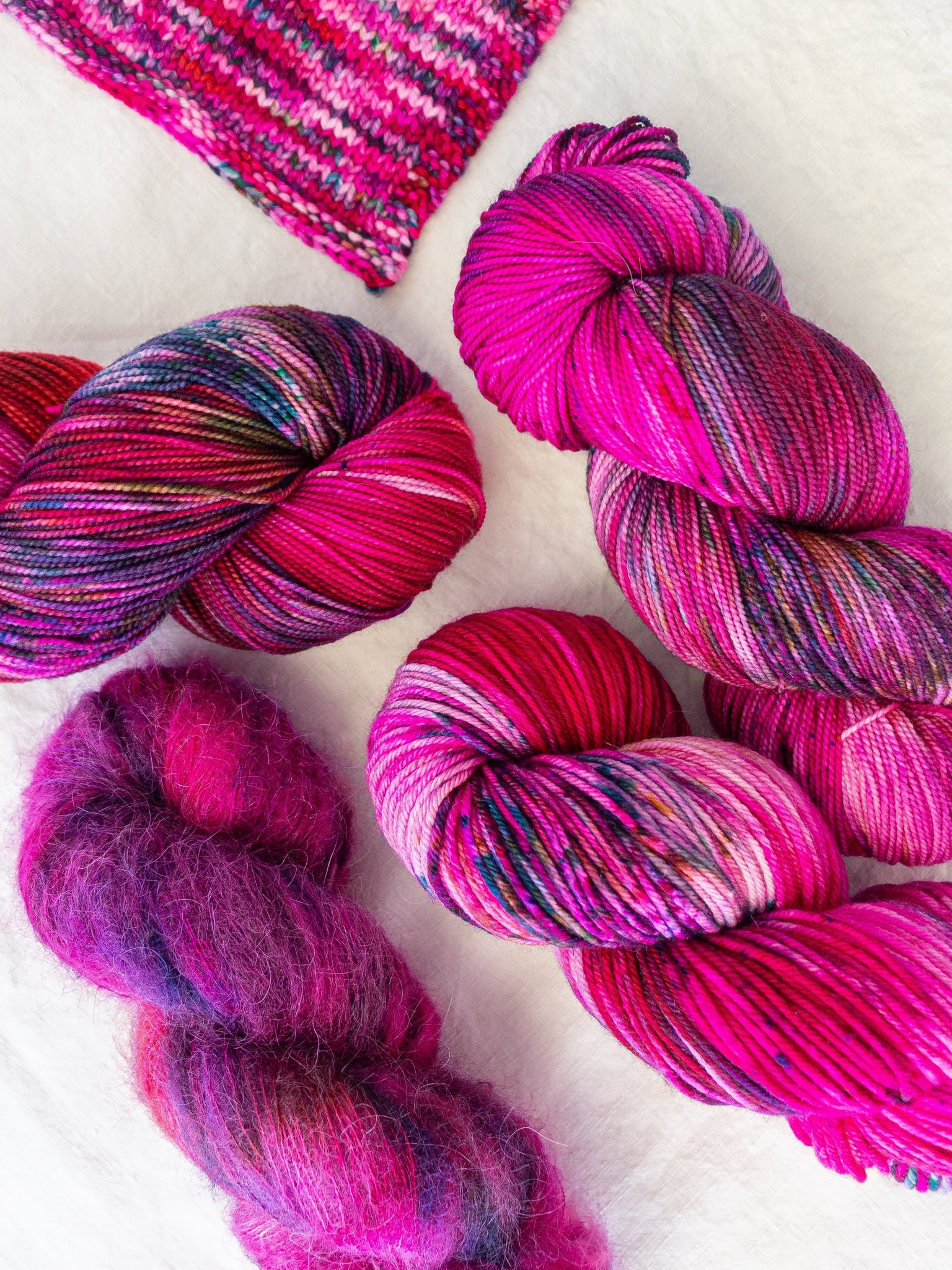 Thorned Beauty - Ruby and Roses Yarn - Hand Dyed Yarn