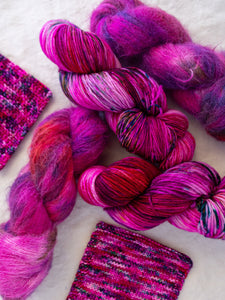 Thorned Beauty - Ruby and Roses Yarn - Hand Dyed Yarn