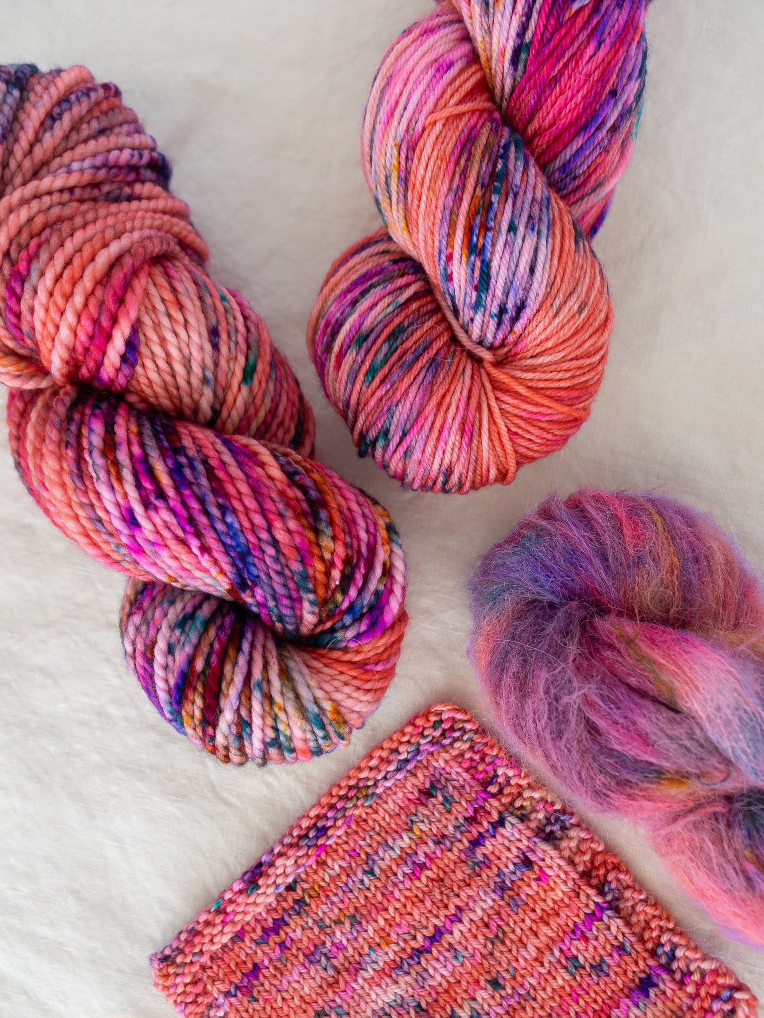 Tulip Fields - Ruby and Roses Yarn - Hand Dyed Yarn