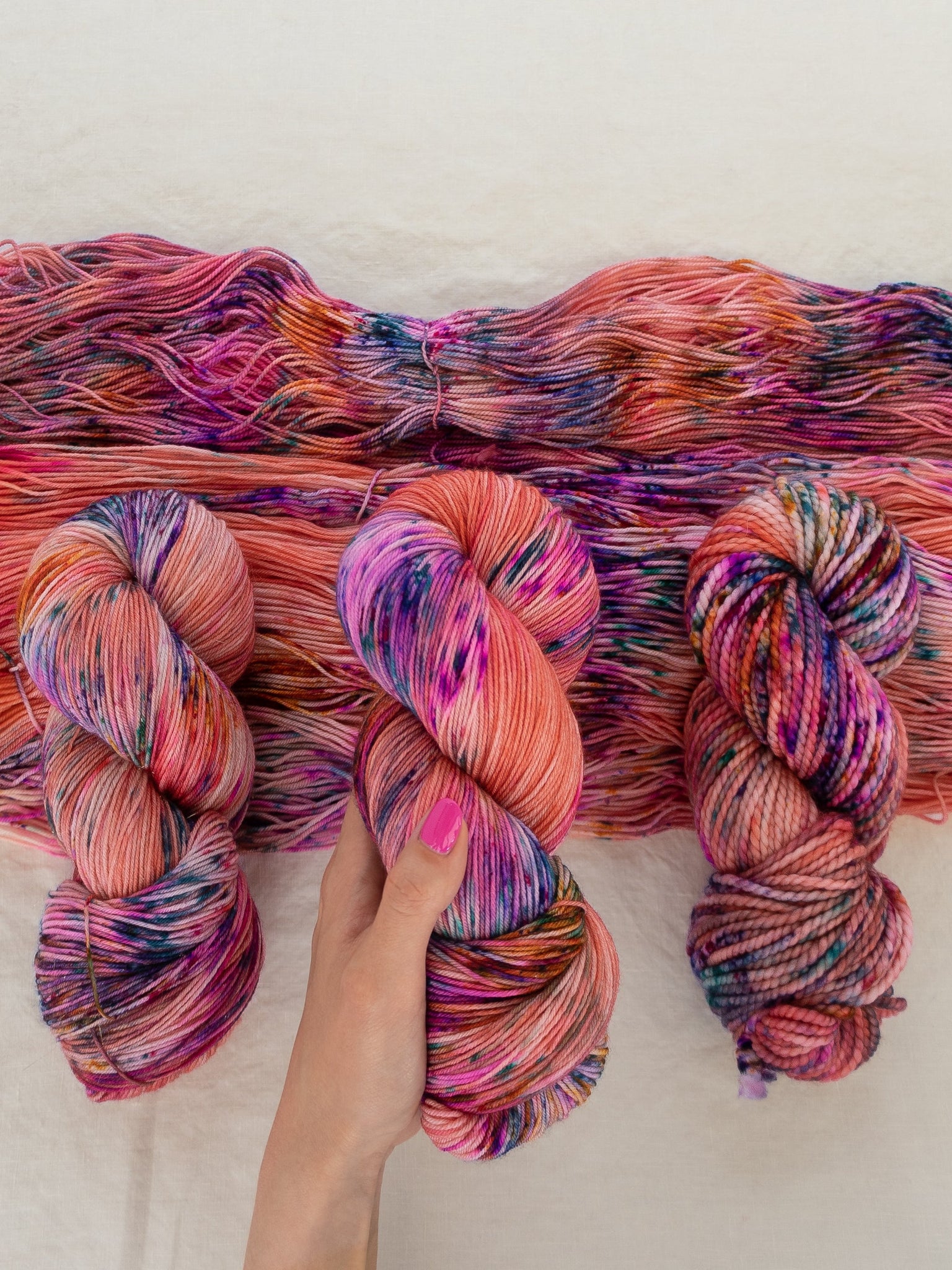 Tulip Fields - Ruby and Roses Yarn - Hand Dyed Yarn