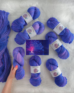 Ultraviolet - Ruby and Roses Yarn - Hand Dyed Yarn