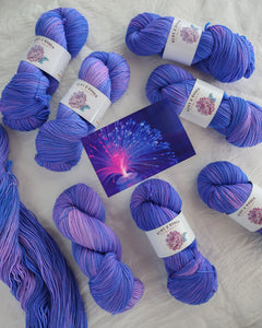 Ultraviolet - Ruby and Roses Yarn - Hand Dyed Yarn