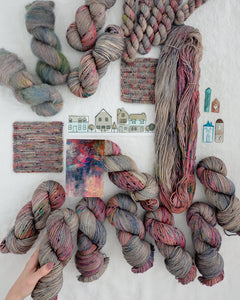 View Between Villages - Ruby and Roses Yarn - Hand Dyed Yarn