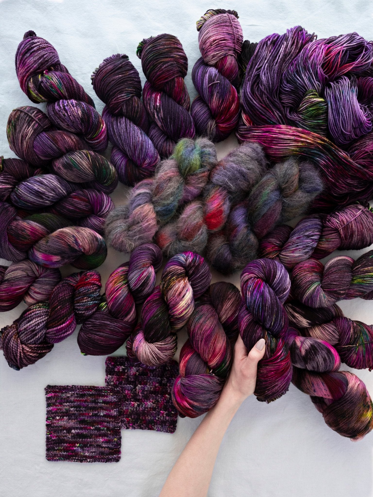 we like strong women here - Ruby and Roses Yarn - Hand Dyed Yarn