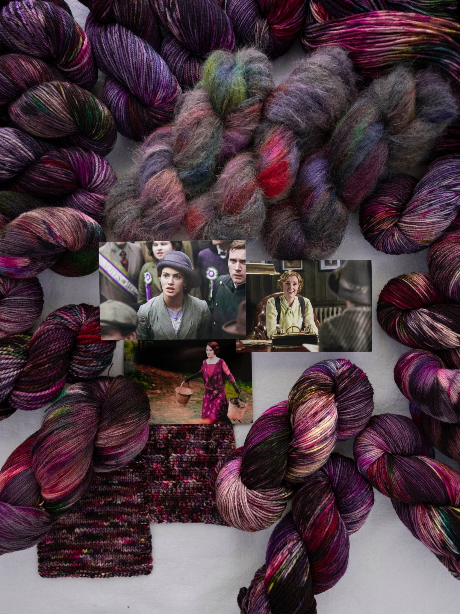 we like strong women here - Ruby and Roses Yarn - Hand Dyed Yarn