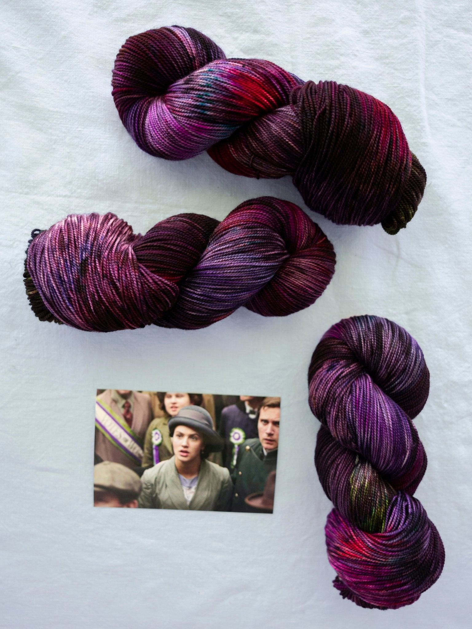 we like strong women here - Ruby and Roses Yarn - Hand Dyed Yarn