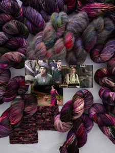 we like strong women here - sock set - Ruby and Roses Yarn - Hand Dyed Yarn