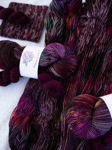 we like strong women here - sock set - Ruby and Roses Yarn - Hand Dyed Yarn