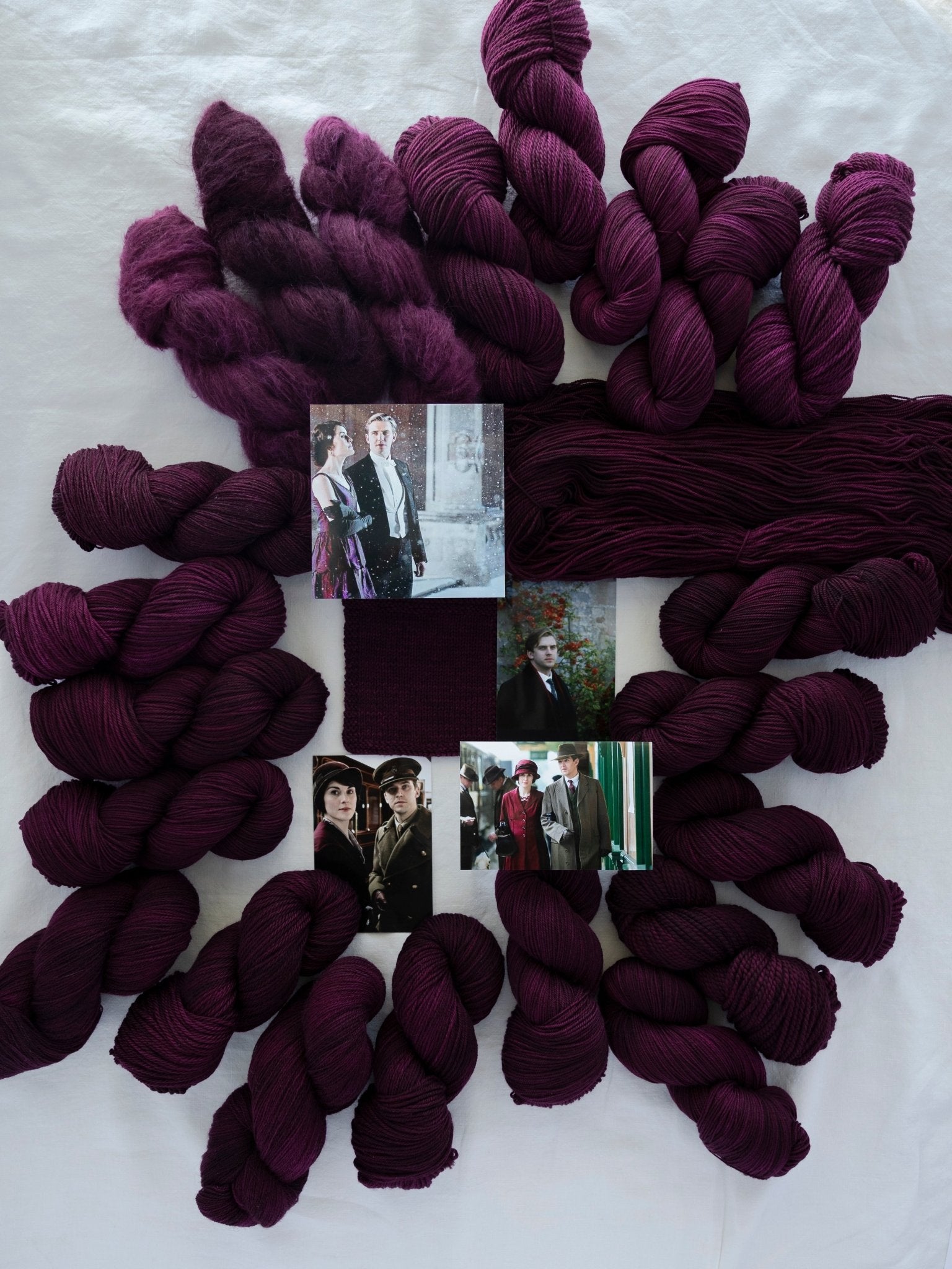 we like strong women here - sock set - Ruby and Roses Yarn - Hand Dyed Yarn