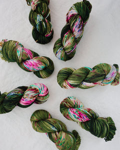 Whispering Pines - Exclusive Pre - order - Ruby and Roses Yarn - Hand Dyed Yarn