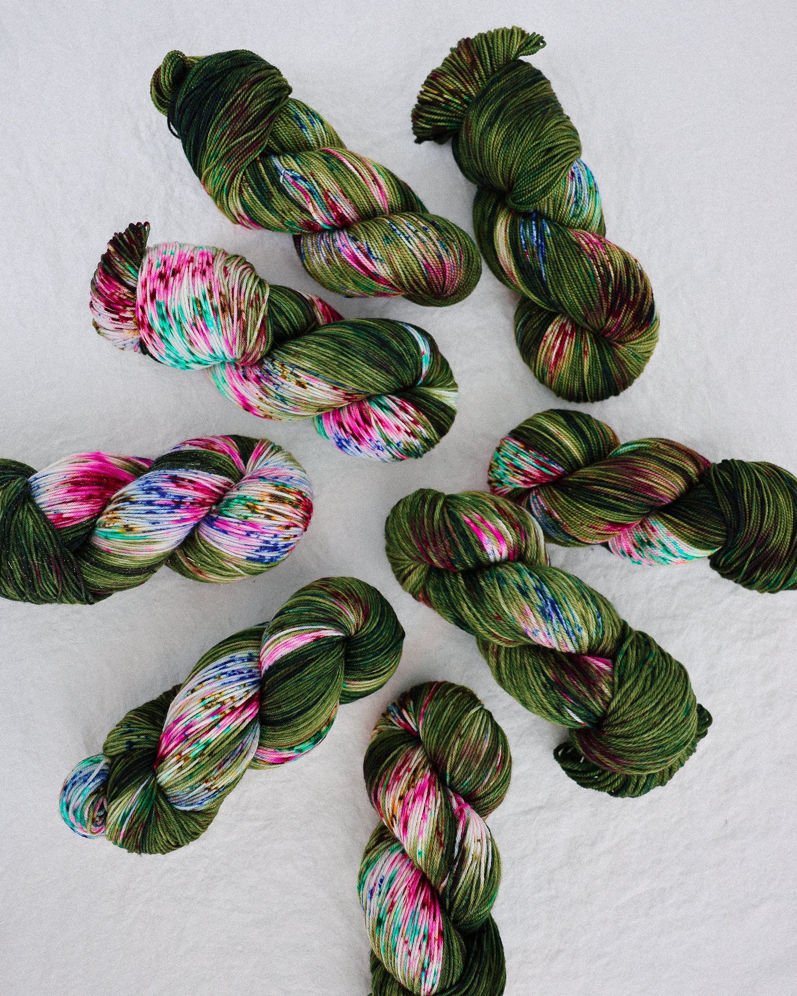 Whispering Pines - Exclusive Pre - order - Ruby and Roses Yarn - Hand Dyed Yarn