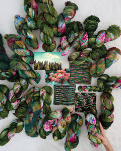 Whispering Pines - Exclusive Pre - order - Ruby and Roses Yarn - Hand Dyed Yarn