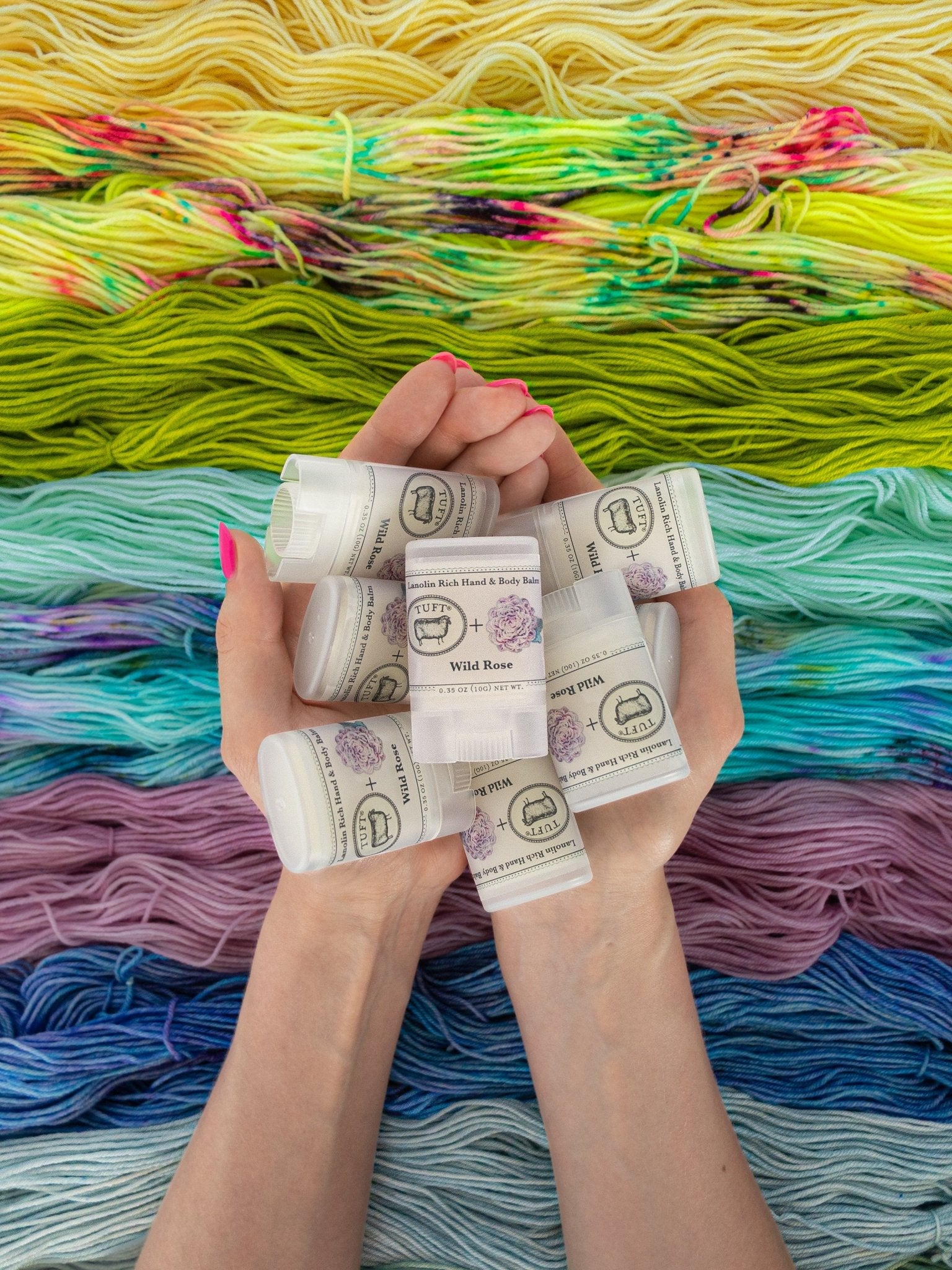 Wild Rose - Hand Balm - Ruby and Roses Yarn - Hand Dyed Yarn