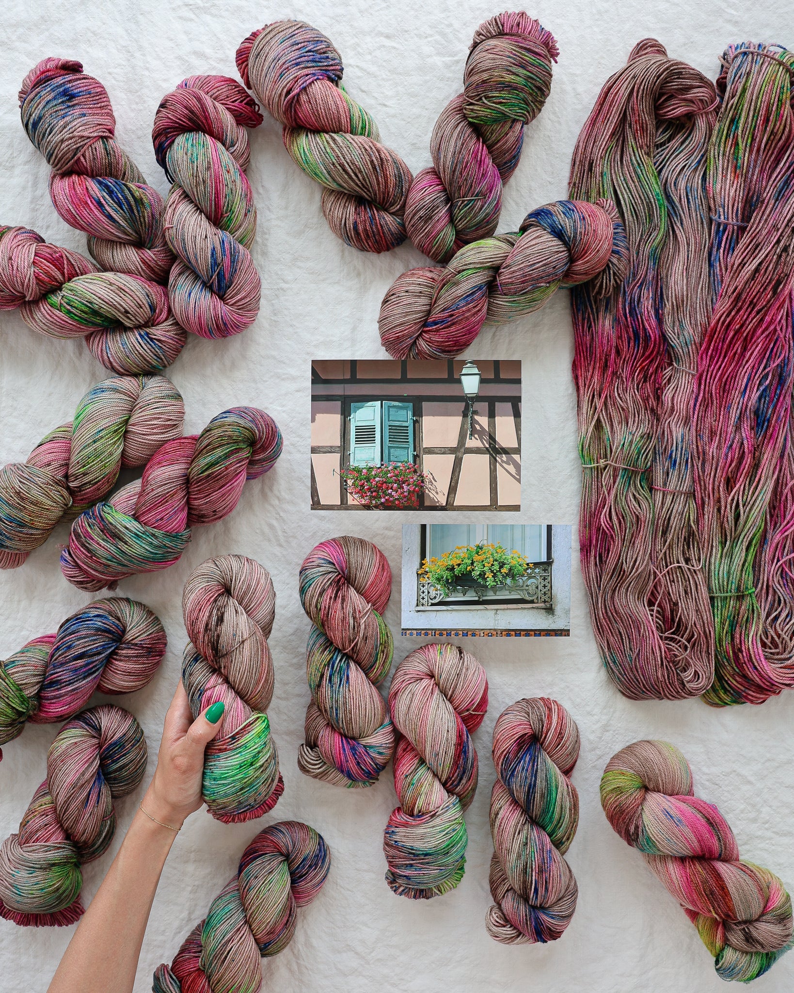 Window Box - Ruby and Roses Yarn - Hand Dyed Yarn