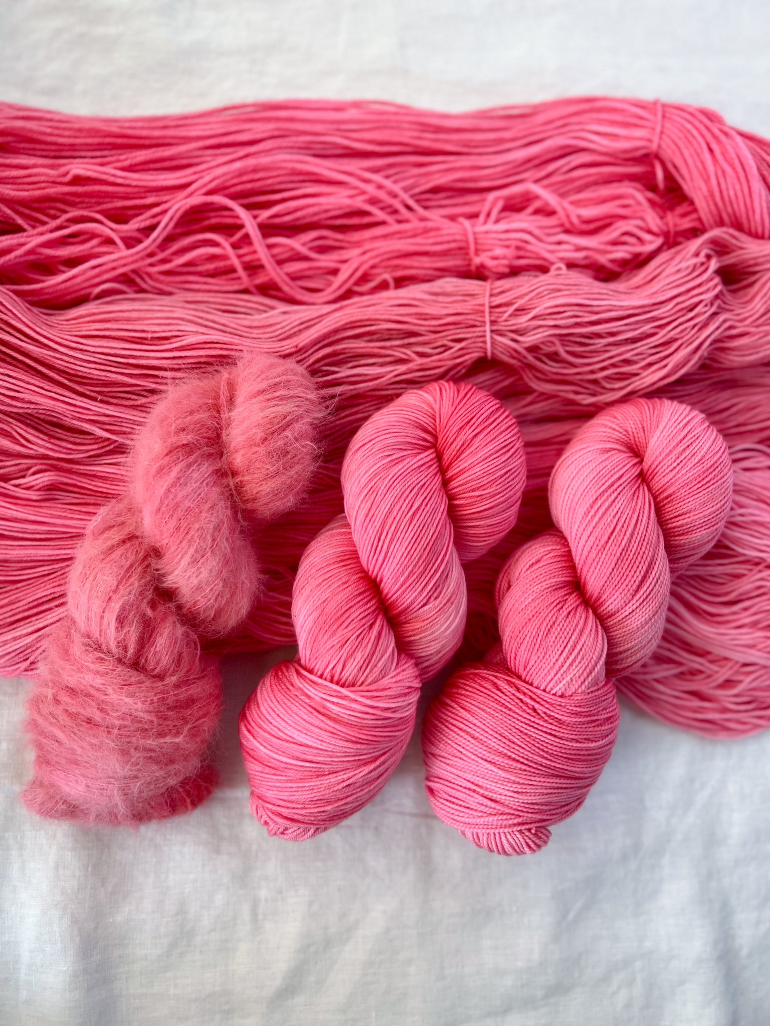 Hand Dyed Artistic Yarns - Ruby and Roses Yarn