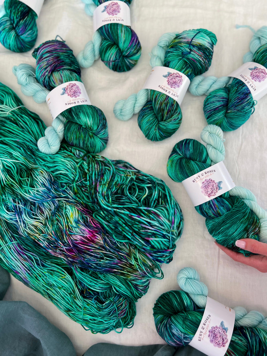 Archipelago /// Sock Set - Ruby and Roses Yarn - Hand Dyed Yarn