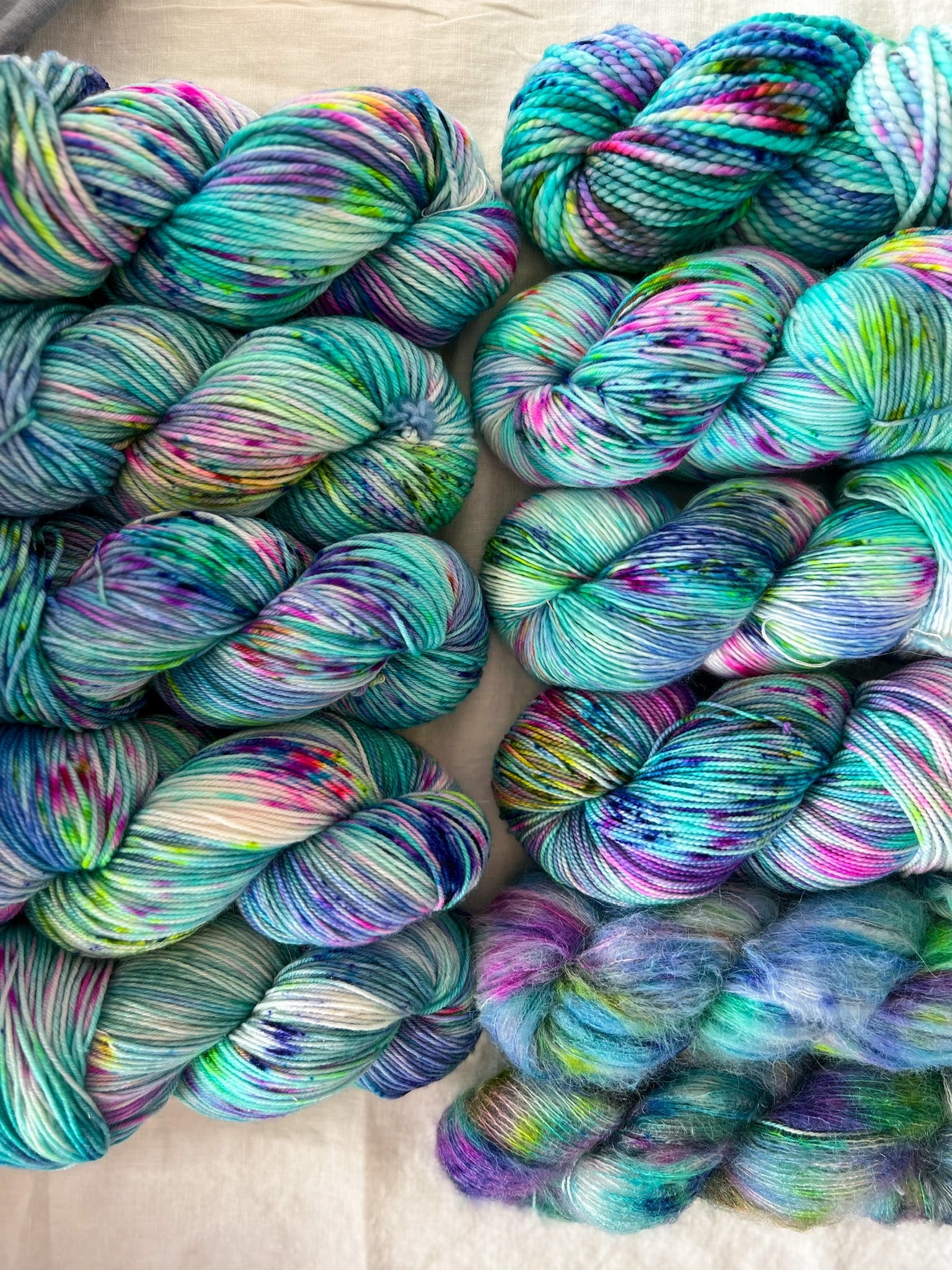 Beach Party - Ruby and Roses Yarn - Hand Dyed Yarn