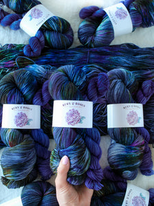 Bejeweled - Sock Set /// Pre-Order - Ruby and Roses Yarn - Hand Dyed Yarn