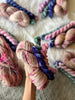 Blushing Bride /// OOAK Sock Set - Ruby and Roses Yarn
