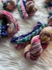 Blushing Bride /// OOAK Sock Set - Ruby and Roses Yarn