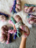 Blushing Bride /// OOAK Sock Set - Ruby and Roses Yarn