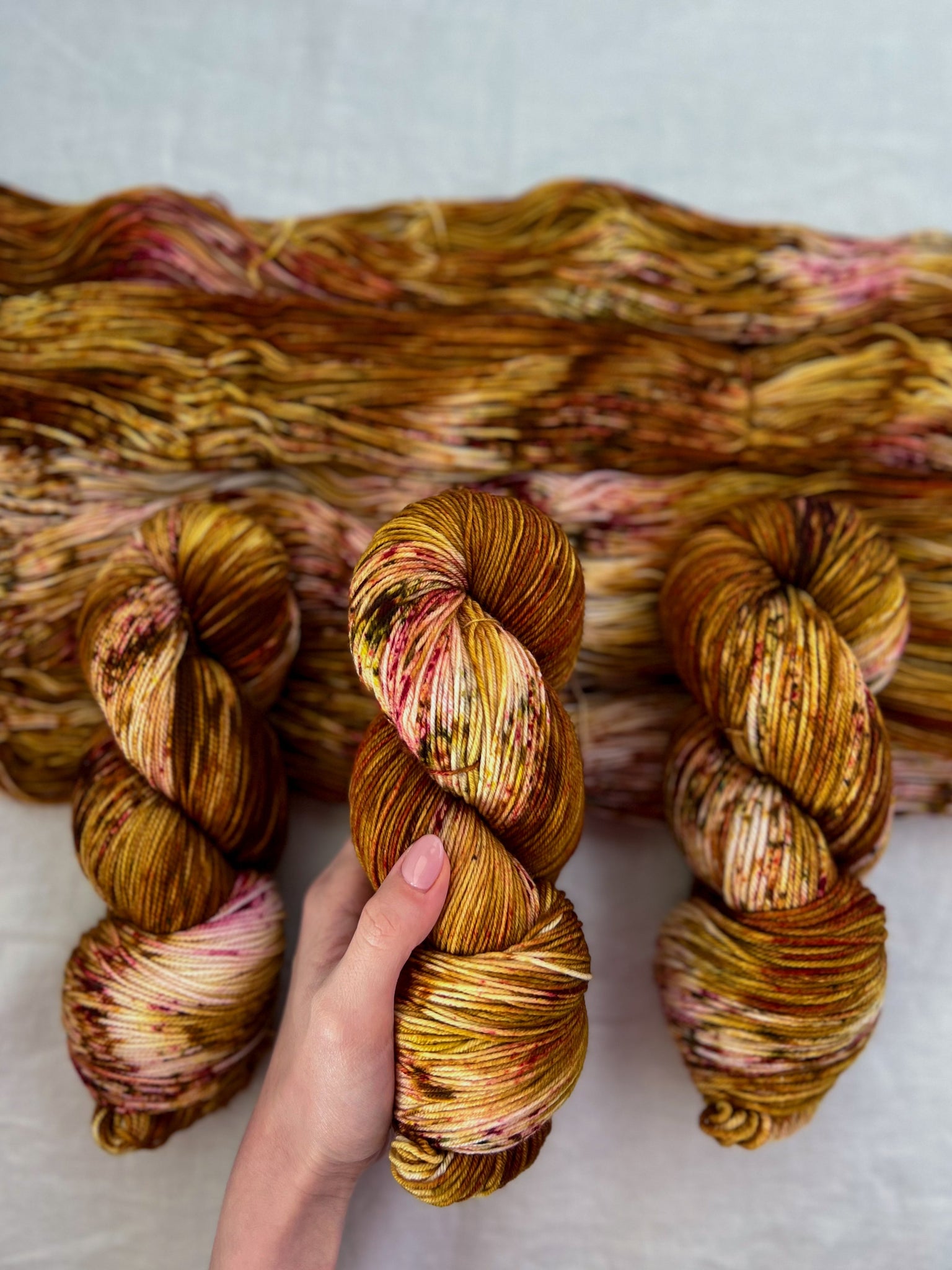 Hand Dyed Artistic Yarns - Ruby and Roses Yarn