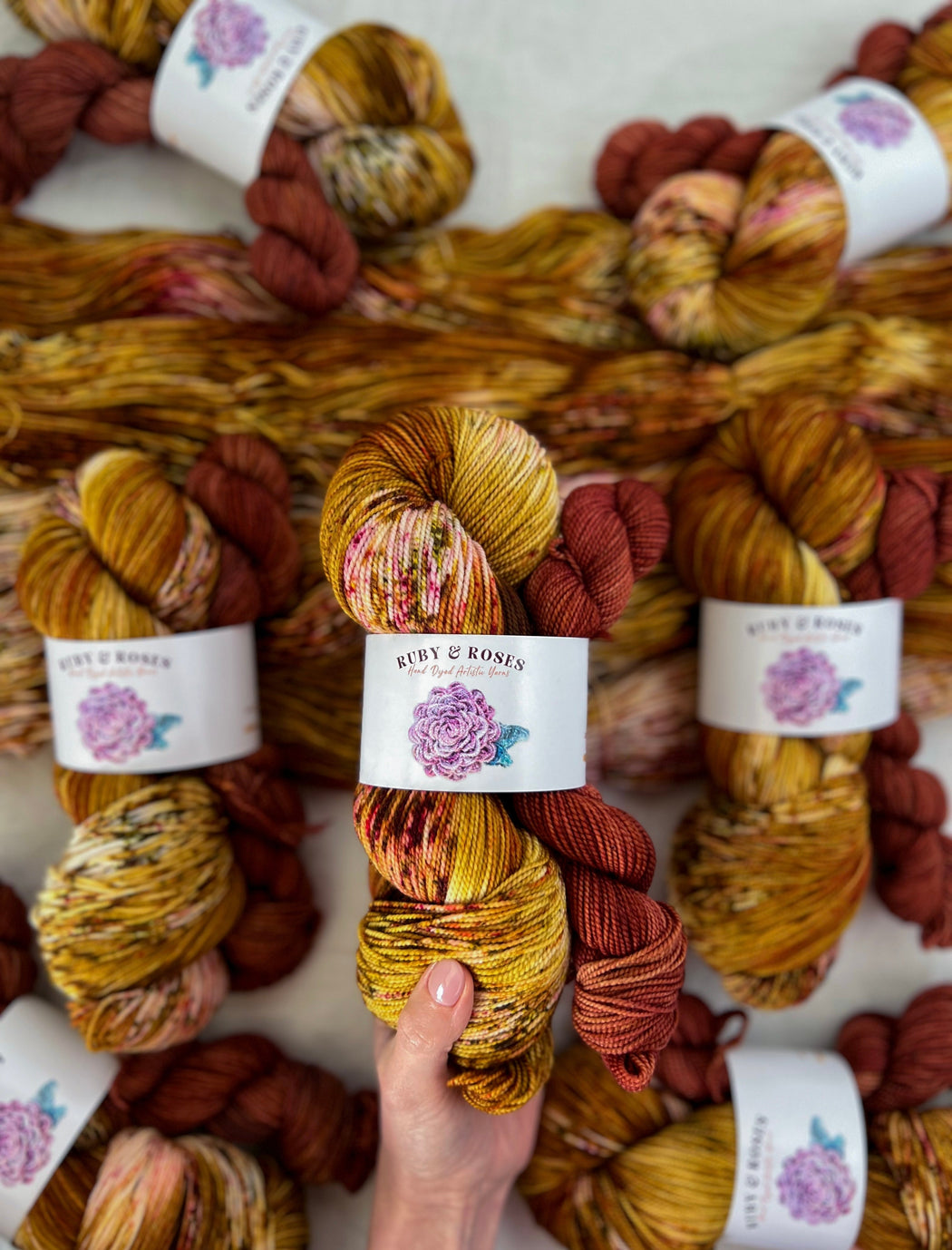 Bungalow /// Sock Set - Ruby and Roses Yarn - Hand Dyed Yarn