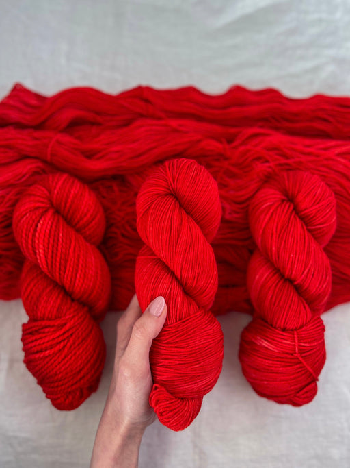 Canna - Ruby and Roses Yarn - Hand Dyed Yarn