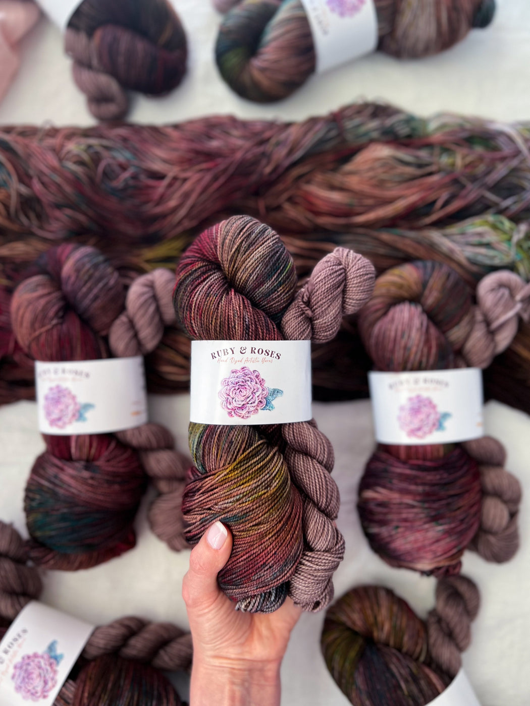 Cathedral Portal /// Sock Set - Ruby and Roses Yarn - Hand Dyed Yarn
