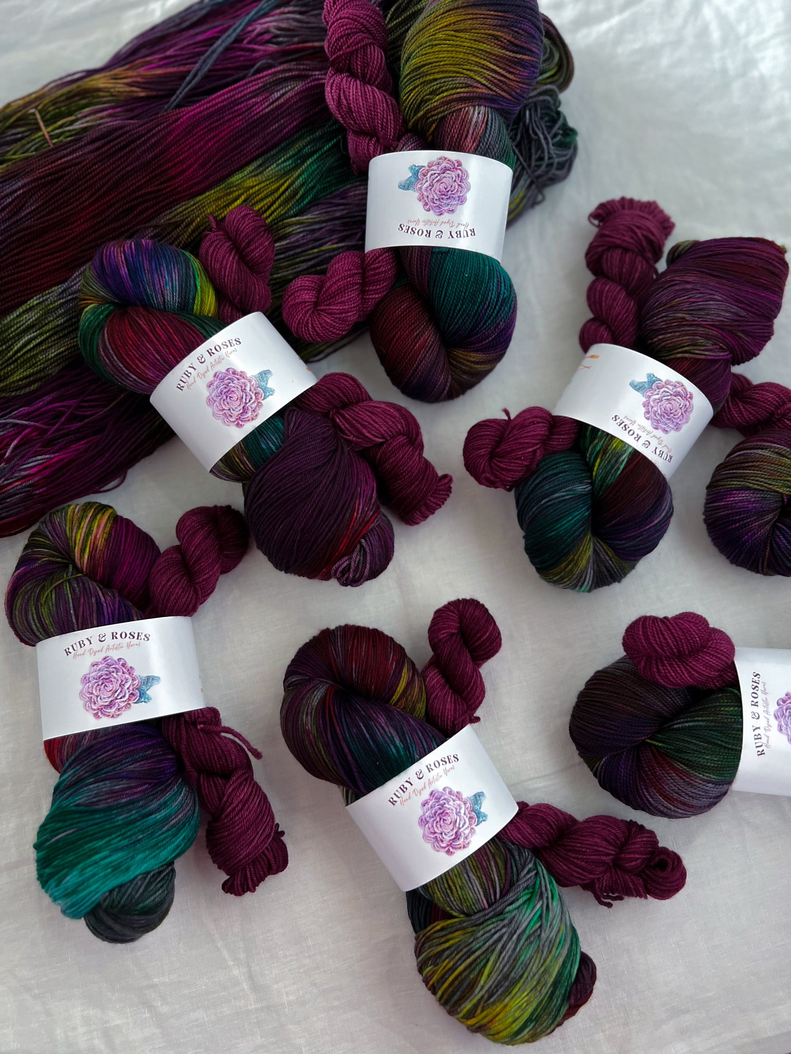 Ruby And Roses Hand Dyed Artistic Yarns - Ruby and Roses Yarn