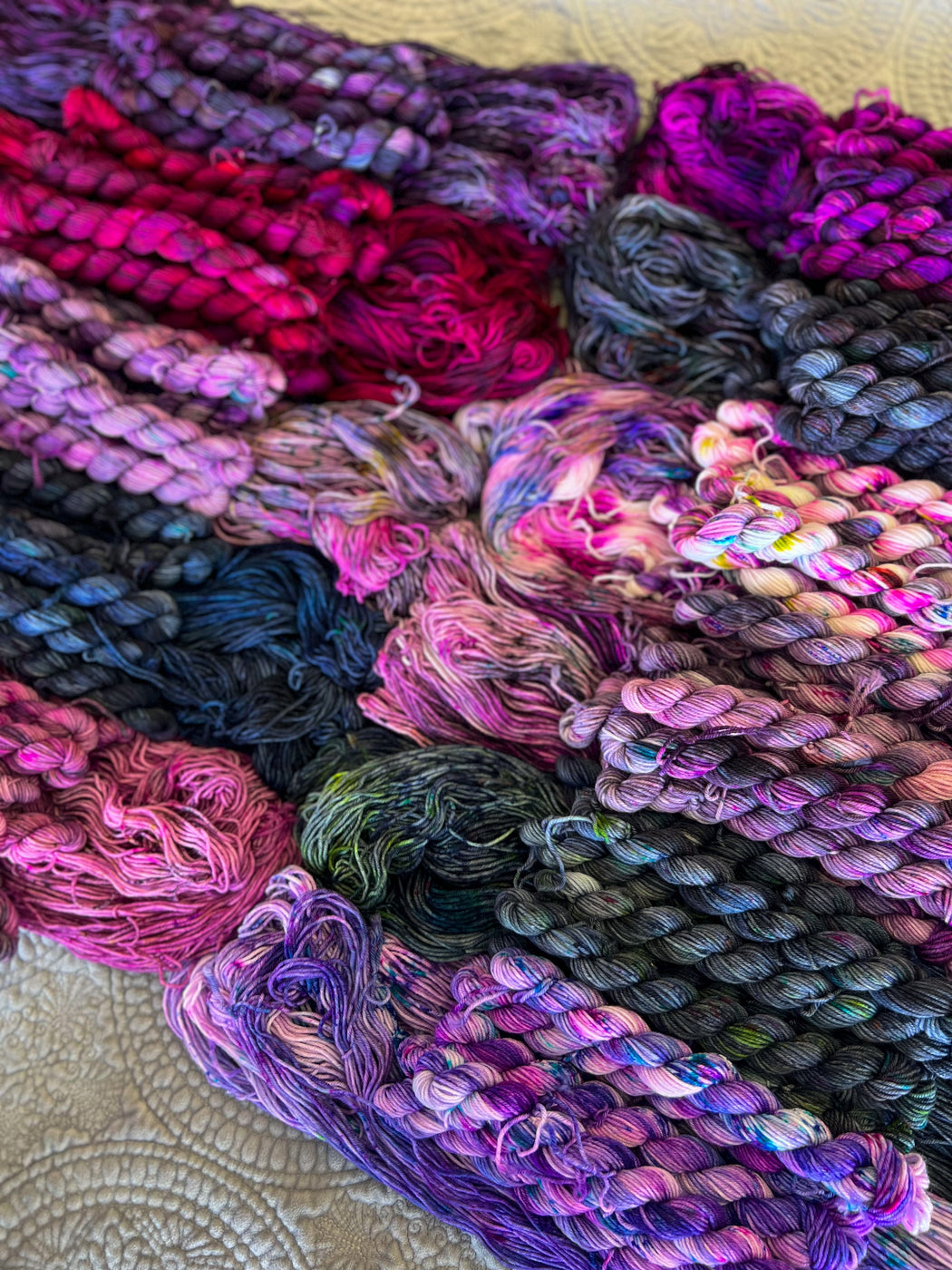 Dancing in the Dark /// OOAK Minis Collection - Ruby and Roses Yarn
