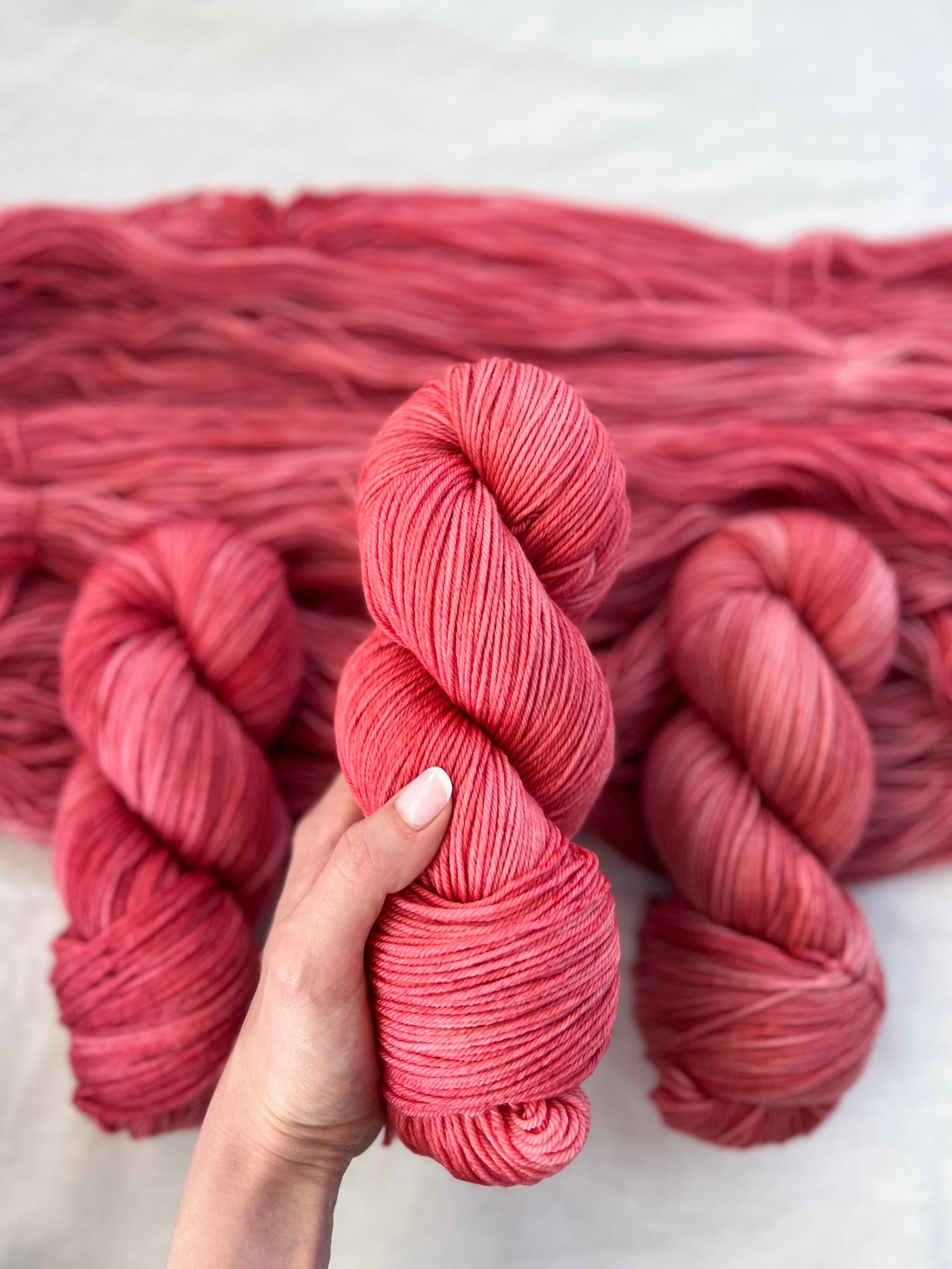Hand Dyed Artistic Yarns - Ruby and Roses Yarn