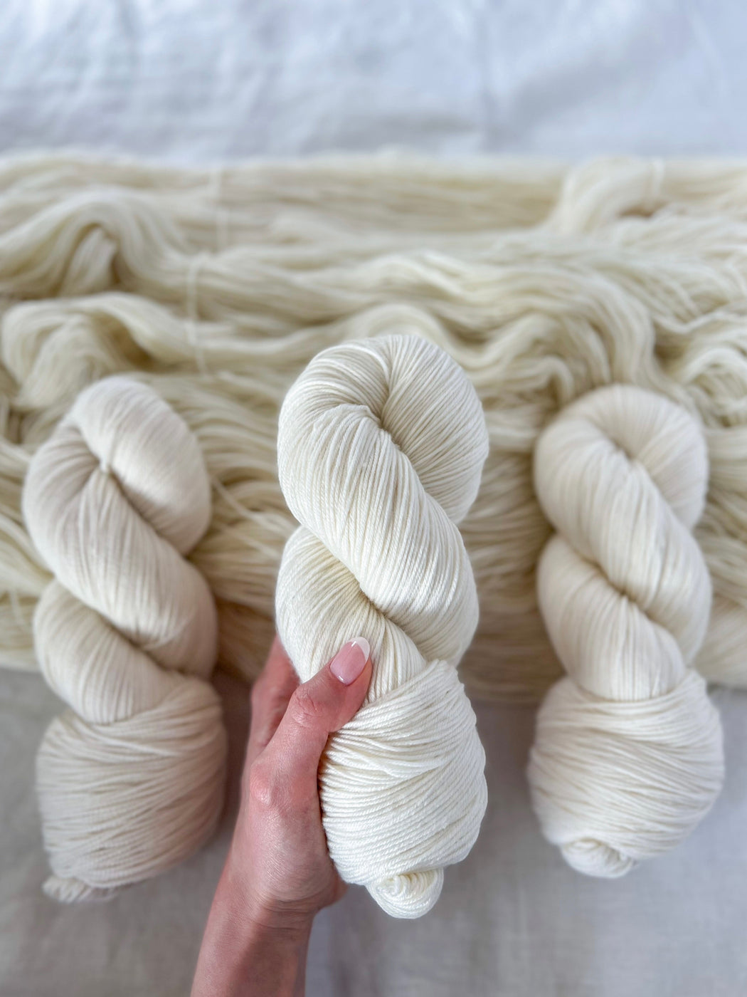 Fresh Linen /// Pre-Order - Ruby and Roses Yarn - Hand Dyed Yarn